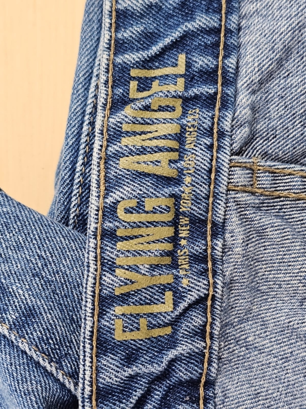 Flying Angel Ripped Distressed High Rise Mom Jeans, Sz 31 - Picture 8 of 12